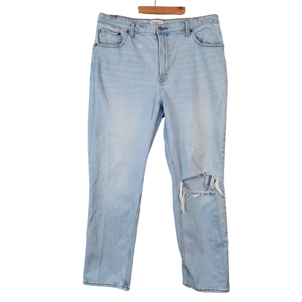 Abercrombie & Fitch Curve Love 90's Straight Ultra High Rise Jeans Women's 16R
